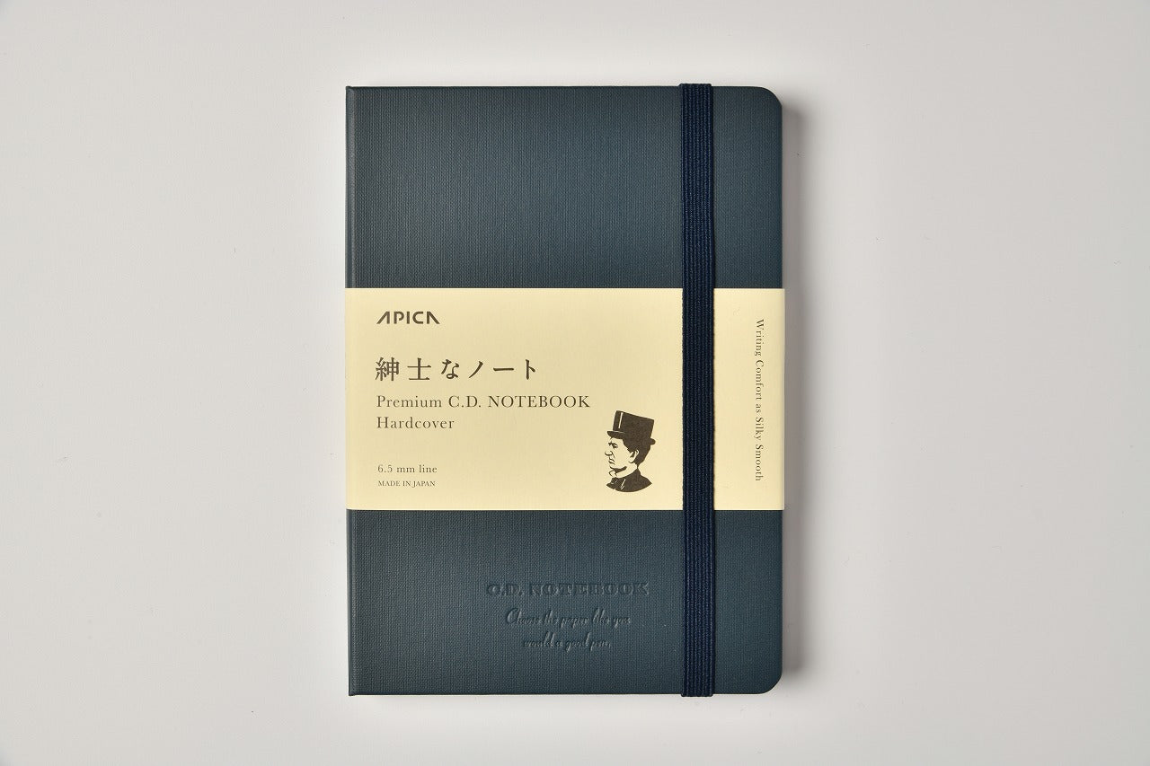 Apica Premium Notebook - Tapa Dura - A6 - Rayas - Navy