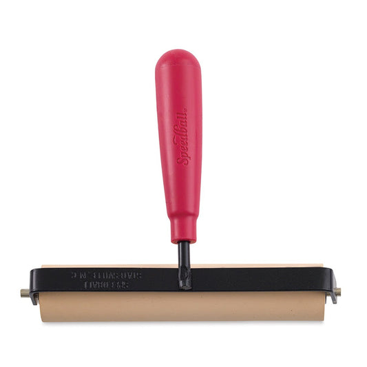 Speedball Heavy Duty Soft Rubber Brayer with Wire Frame - 6" (Rodillo de Caucho Suave para Linograbado)