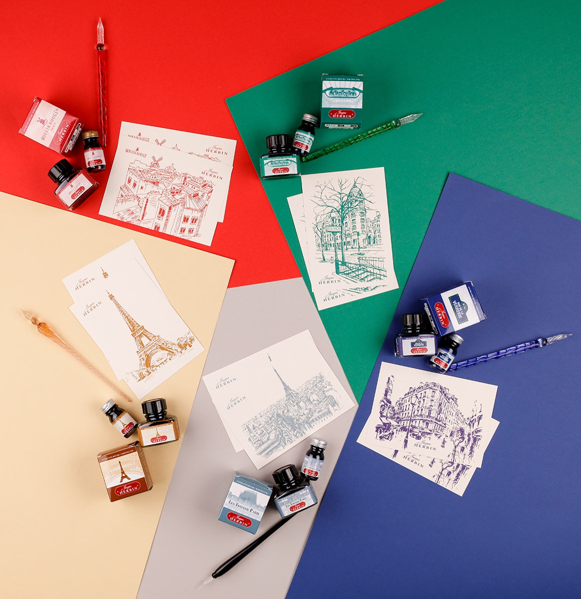 J. Herbin - Paris Ink Collection - Moulin Rouge Red - Tinta Botella 30ml.