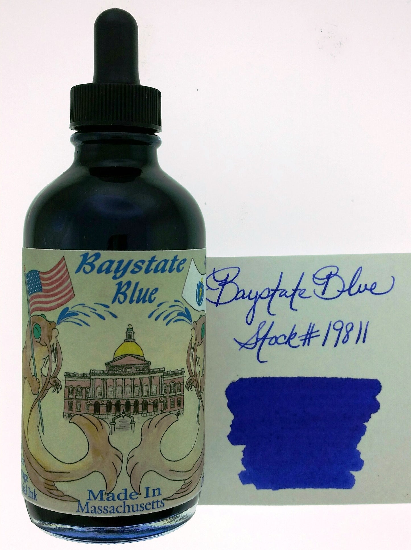 Noodler's Ink Baystate Blue - 4.5 oz. with Free Fountain Pen