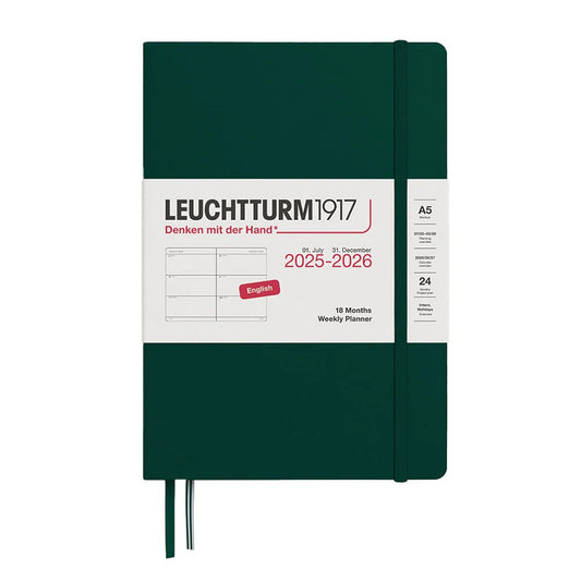 Leuchtturm 1917 - Weekly Planner Medium (A5) 2026 - ENGLISH - Agenda 2026