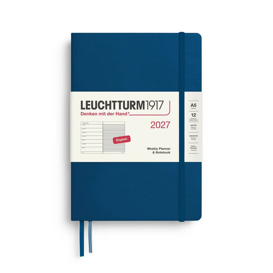 Leuchtturm 1917 - Agenda Semanal y Cuaderno de Raya - Agenda 2027 en Inglés