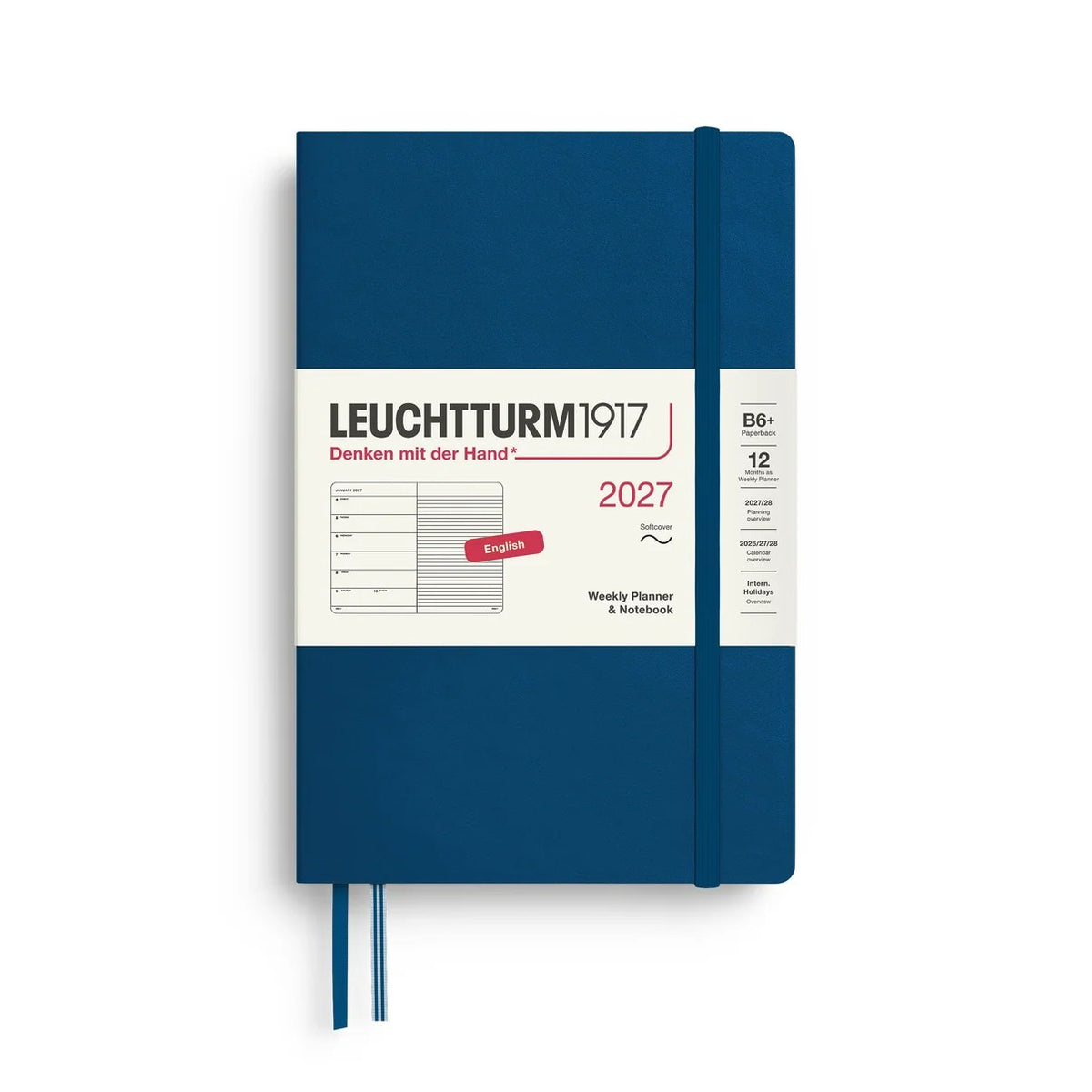 Leuchtturm 1917 - Agenda Semanal y Cuaderno de Raya - Agenda 2027 en Inglés