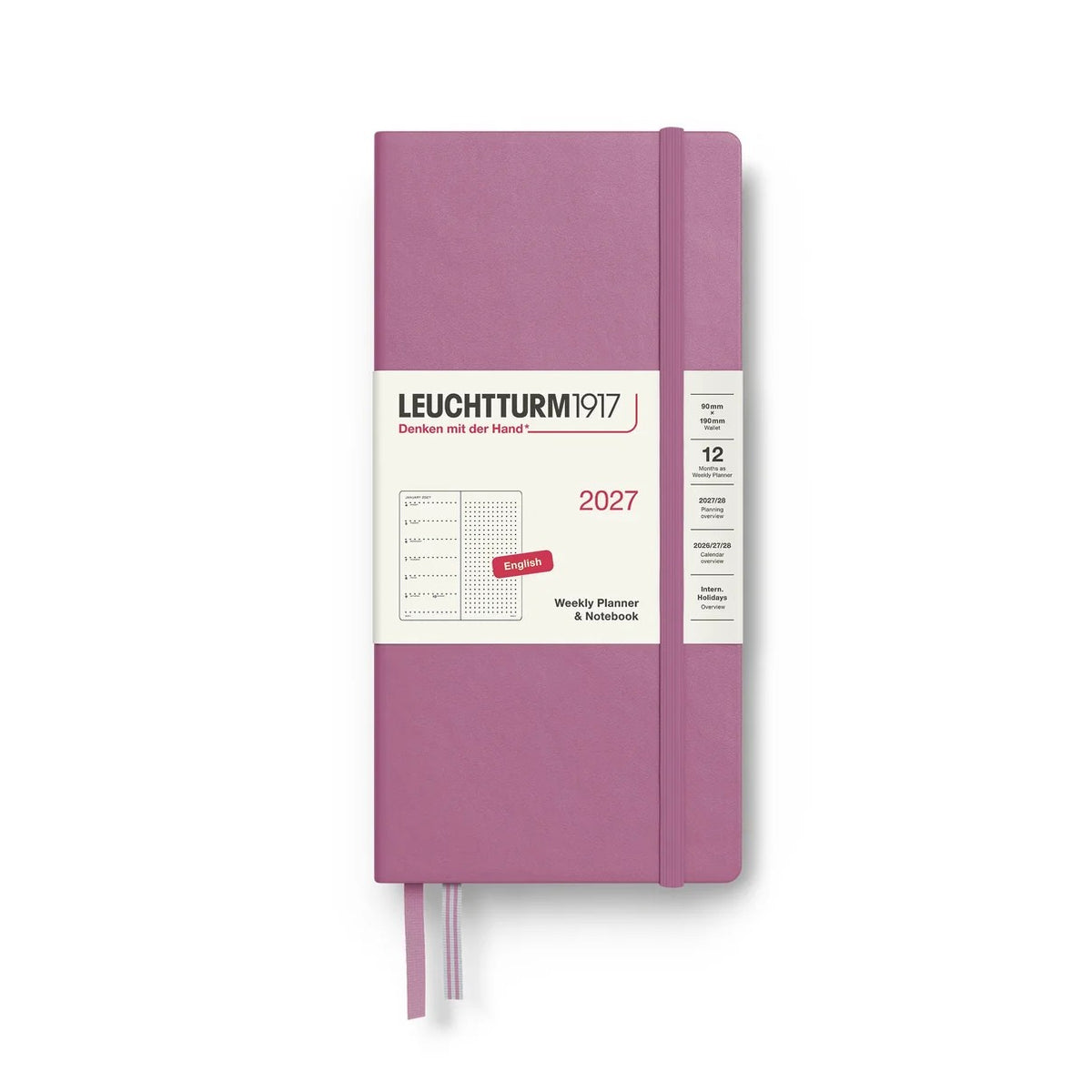 Leuchtturm 1917 - Agenda Semanal y Cuaderno de Punteado - Agenda 2027 en Inglés