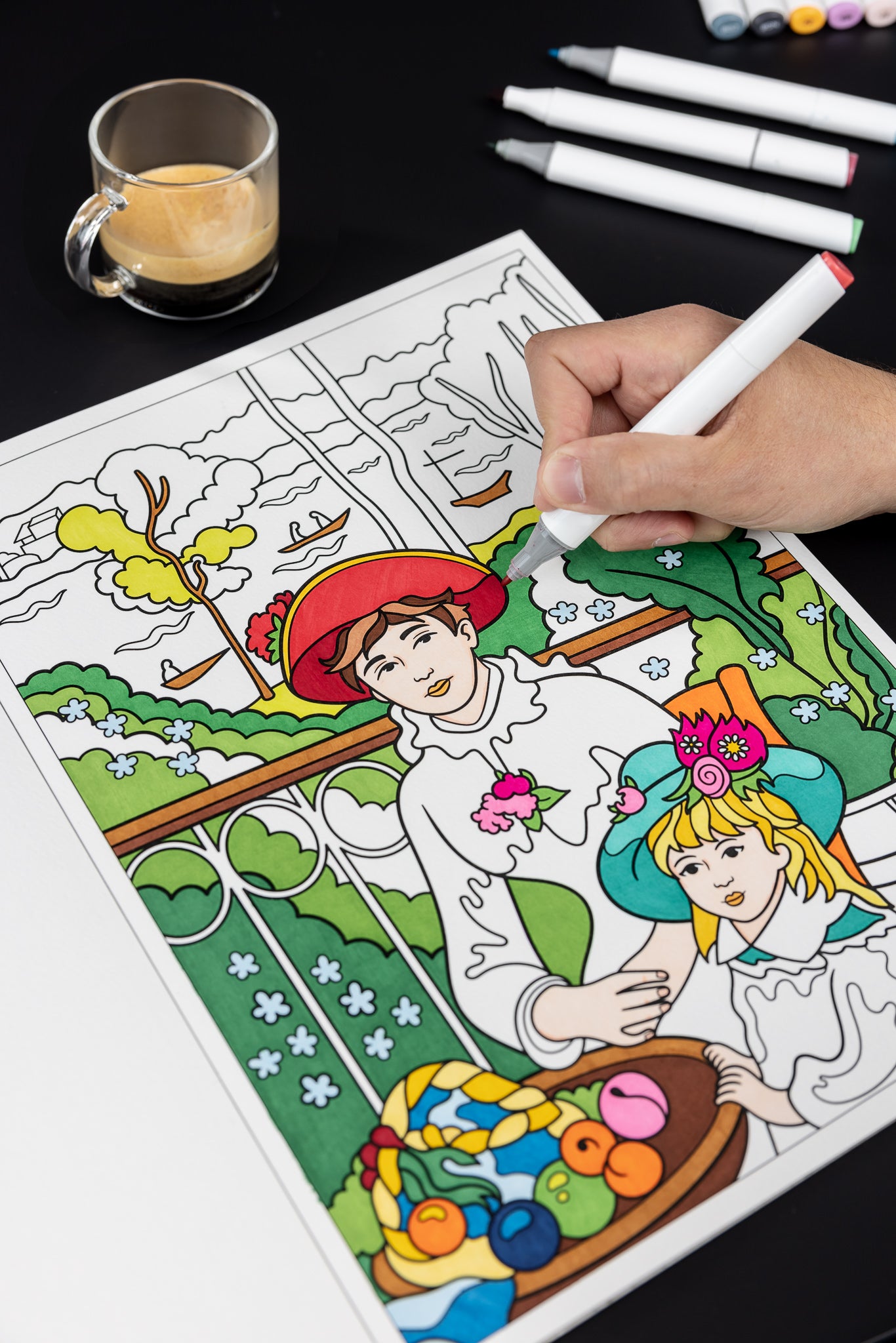 Art History Coloring Books - Impressionism