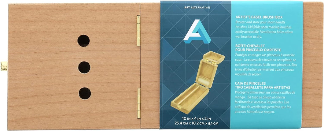 ART ALTERNATIVES - Artist Easel Brush Box - Caja de Pinceles tipo caballete para Artistas