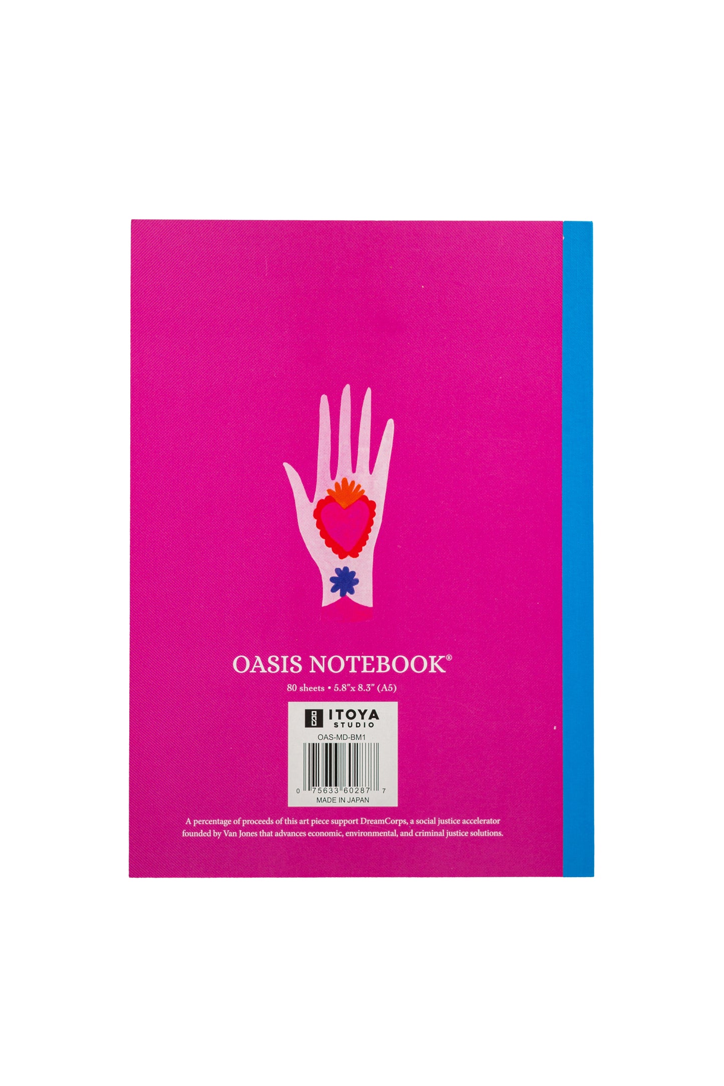 Itoya ProFolio Oasis Notebook - Studio Spotlight Series "Heart In Hand" - A5