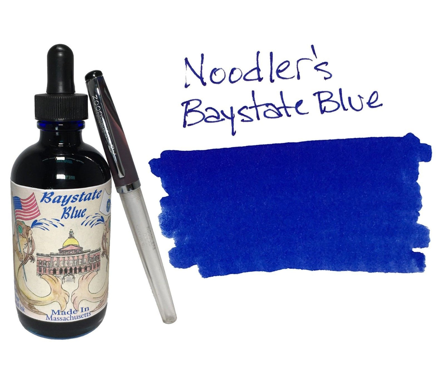 Noodler's Ink Baystate Blue - 4.5 oz. with Free Fountain Pen