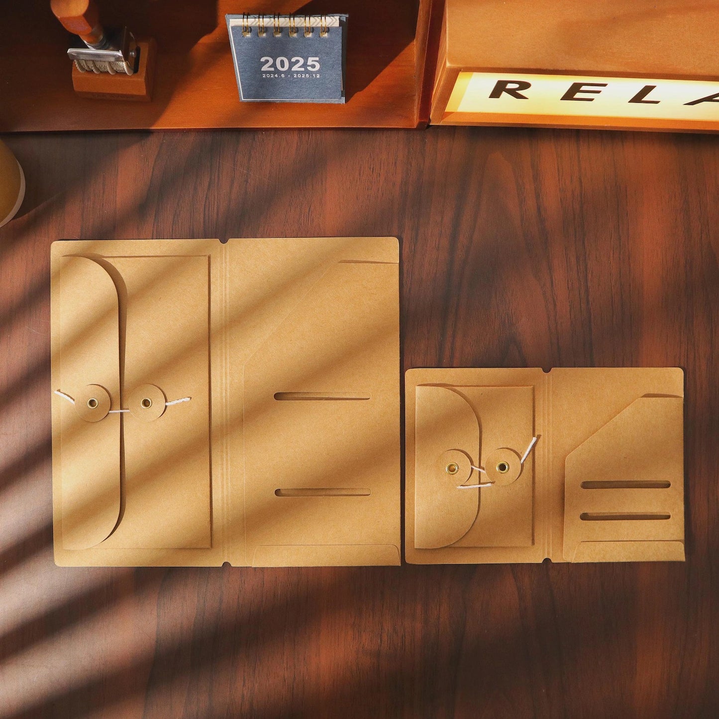 Benstore - Folder Kraft con Bolsillos para Traveler's Notebook