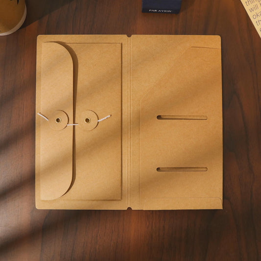Benstore - Folder Kraft con Bolsillos para Traveler's Notebook