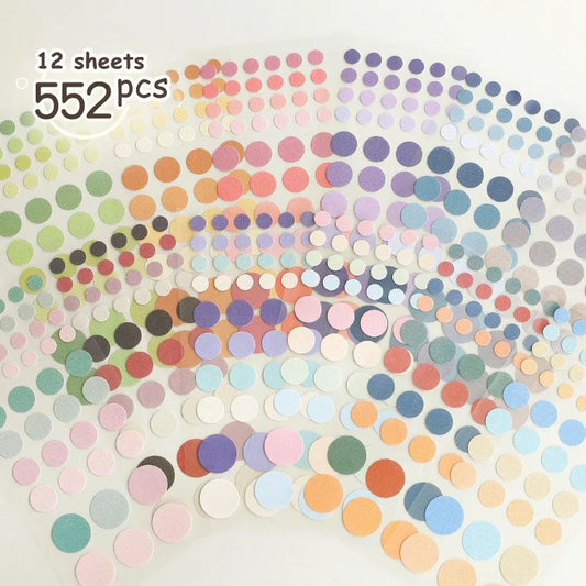 Benstore Design - Sticker - Pegatinas Redondas de Colores