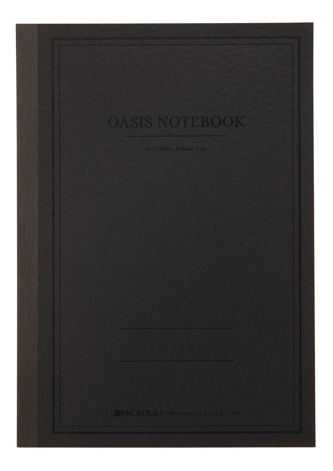 Itoya ProFolio Oasis Notebook A5 - De Rayas - Charcoal