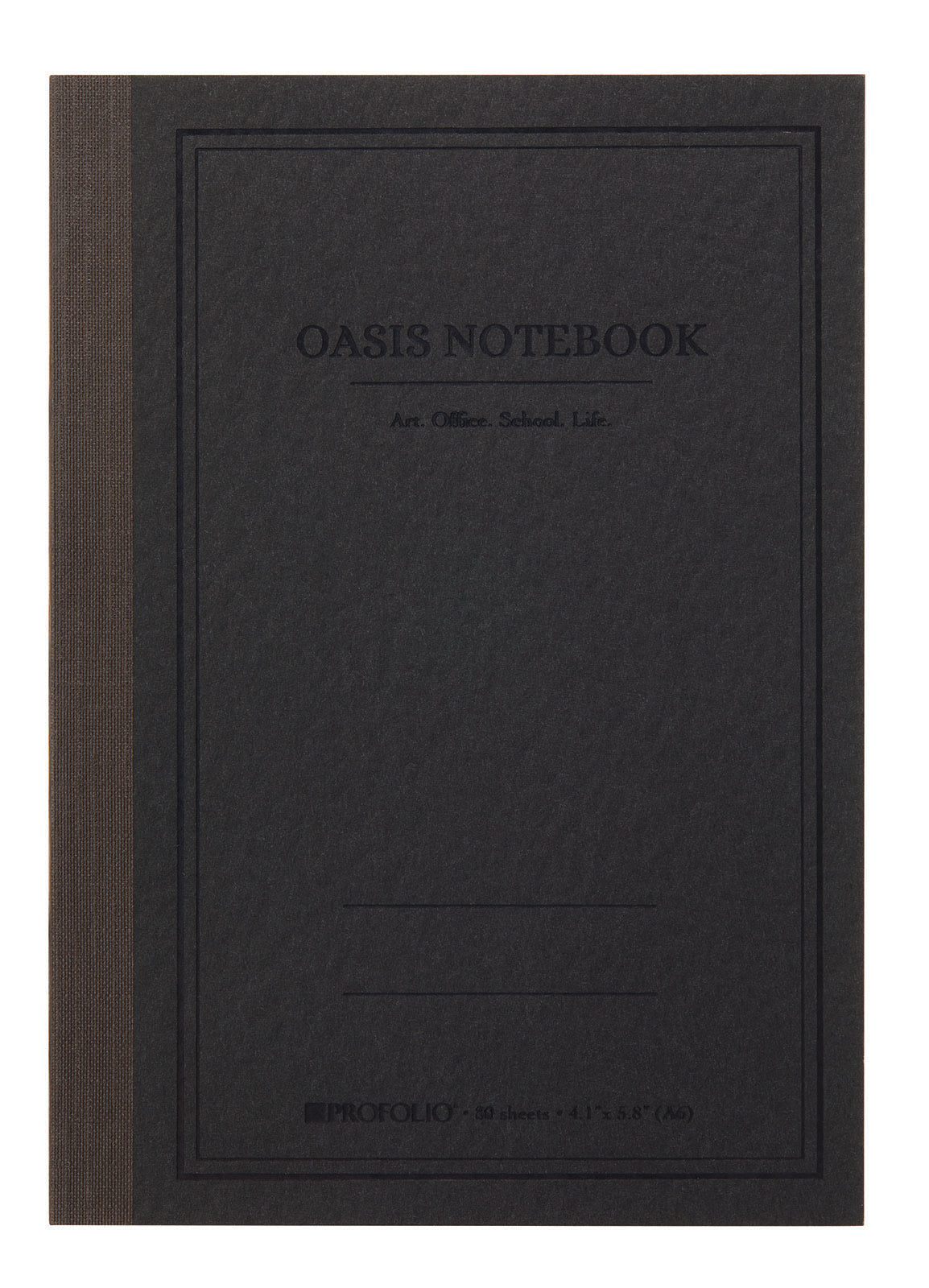 Itoya ProFolio Oasis Notebook A6 - De Rayas - Charcoal