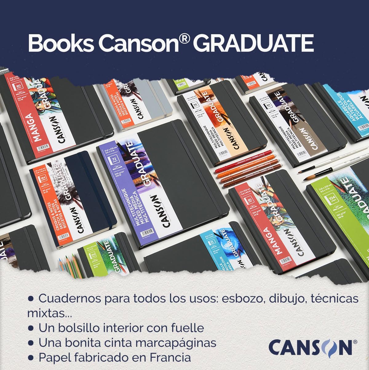 CANSON - Graduate Series - Watercolor Books (Tapa Dura)
