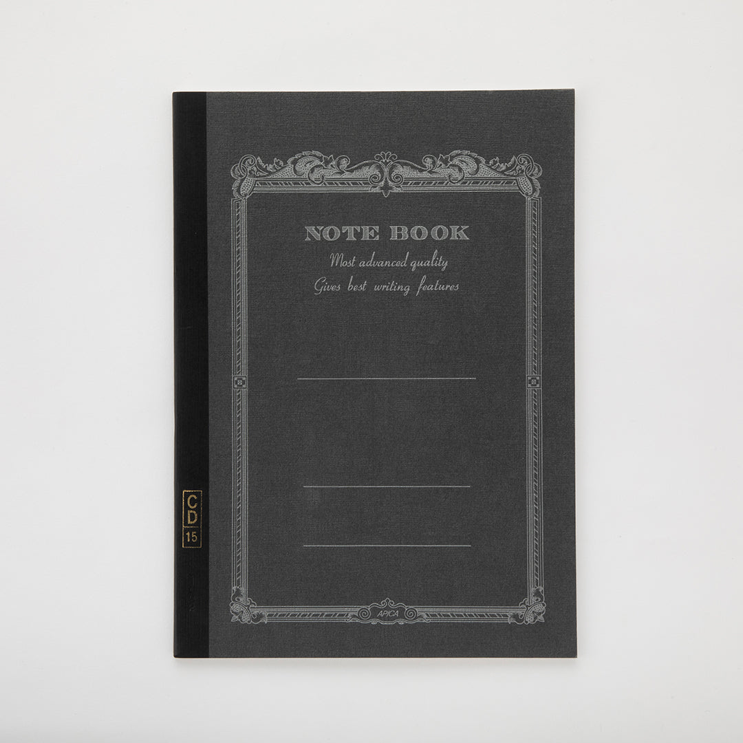 Apica Notebook CD-15 (Semi B5) - De Rayas - Charcoal
