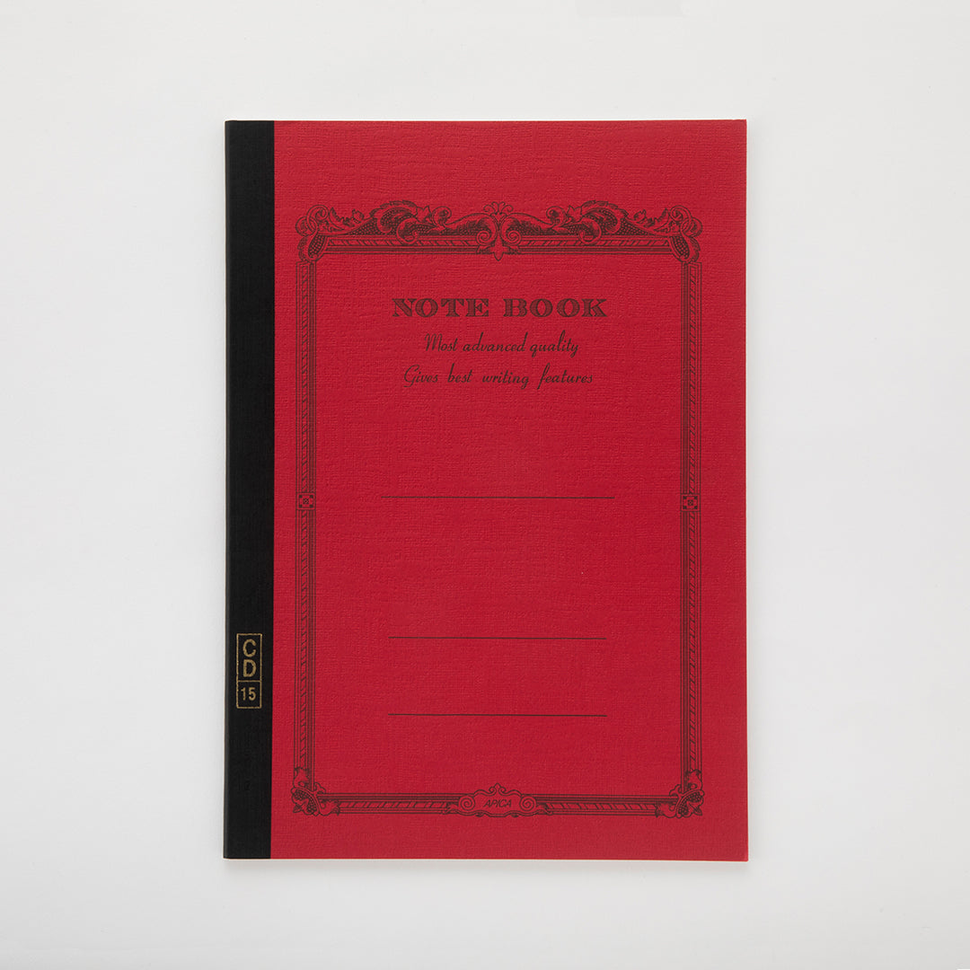Apica Notebook CD-15 (Semi B5) - De Rayas - Red