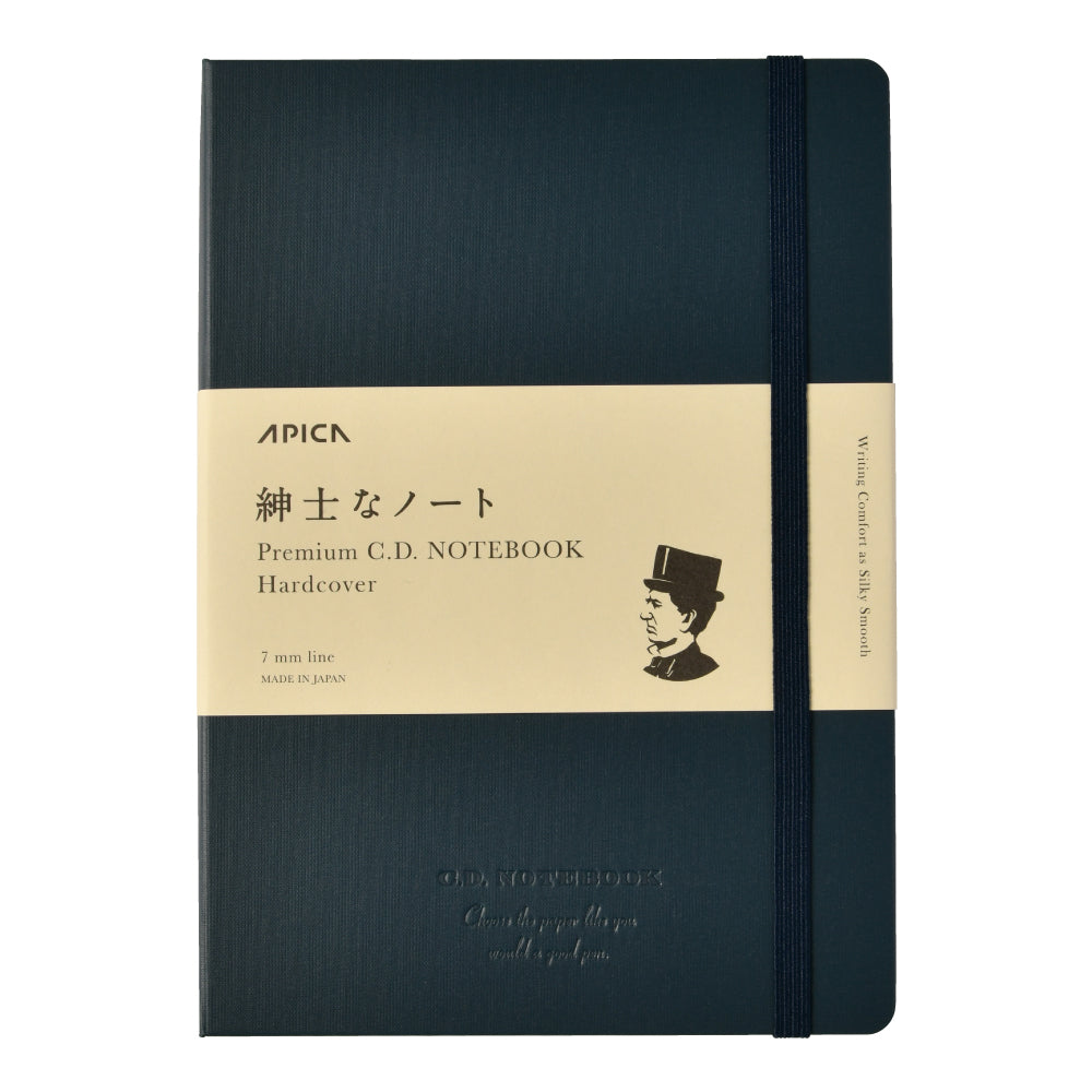 Apica Premium Notebook - Tapa Dura - A5 - Rayas - Navy