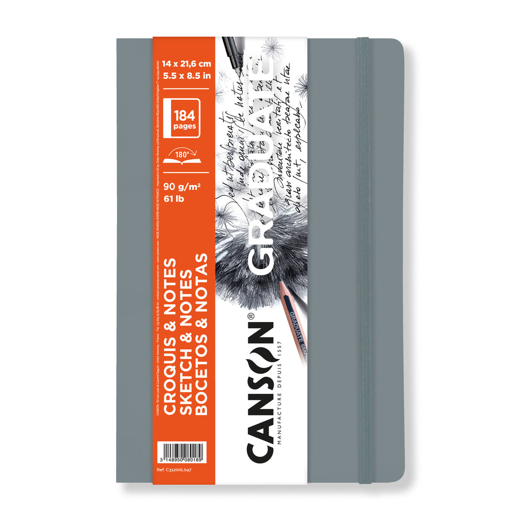 CANSON - Graduate Series - Sketch & Note Books (Tapa Dura y Blanda)