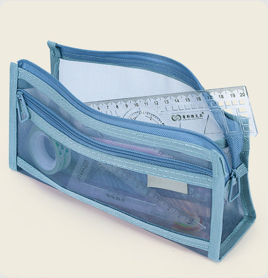 Cartucheras Transparente - Estuche - Lapicero - Triangular