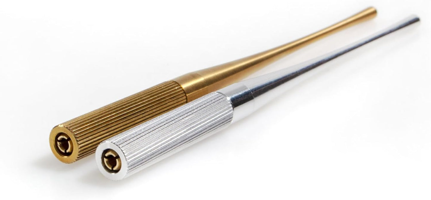 Colorverse Shuttle Nib Holder Brass Small - Palillero