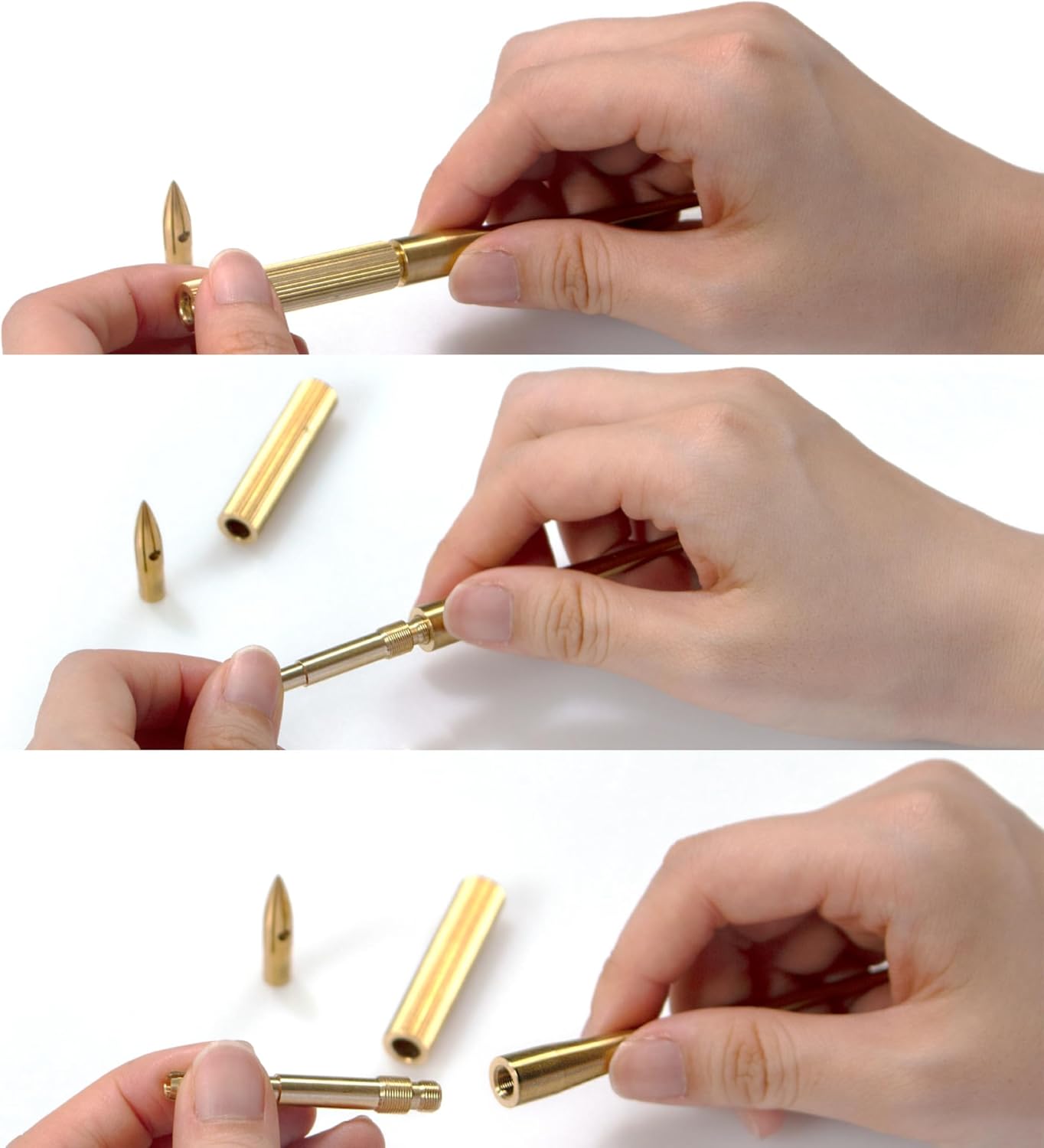 Colorverse Shuttle Nib Holder Aluminium Small - Palillero