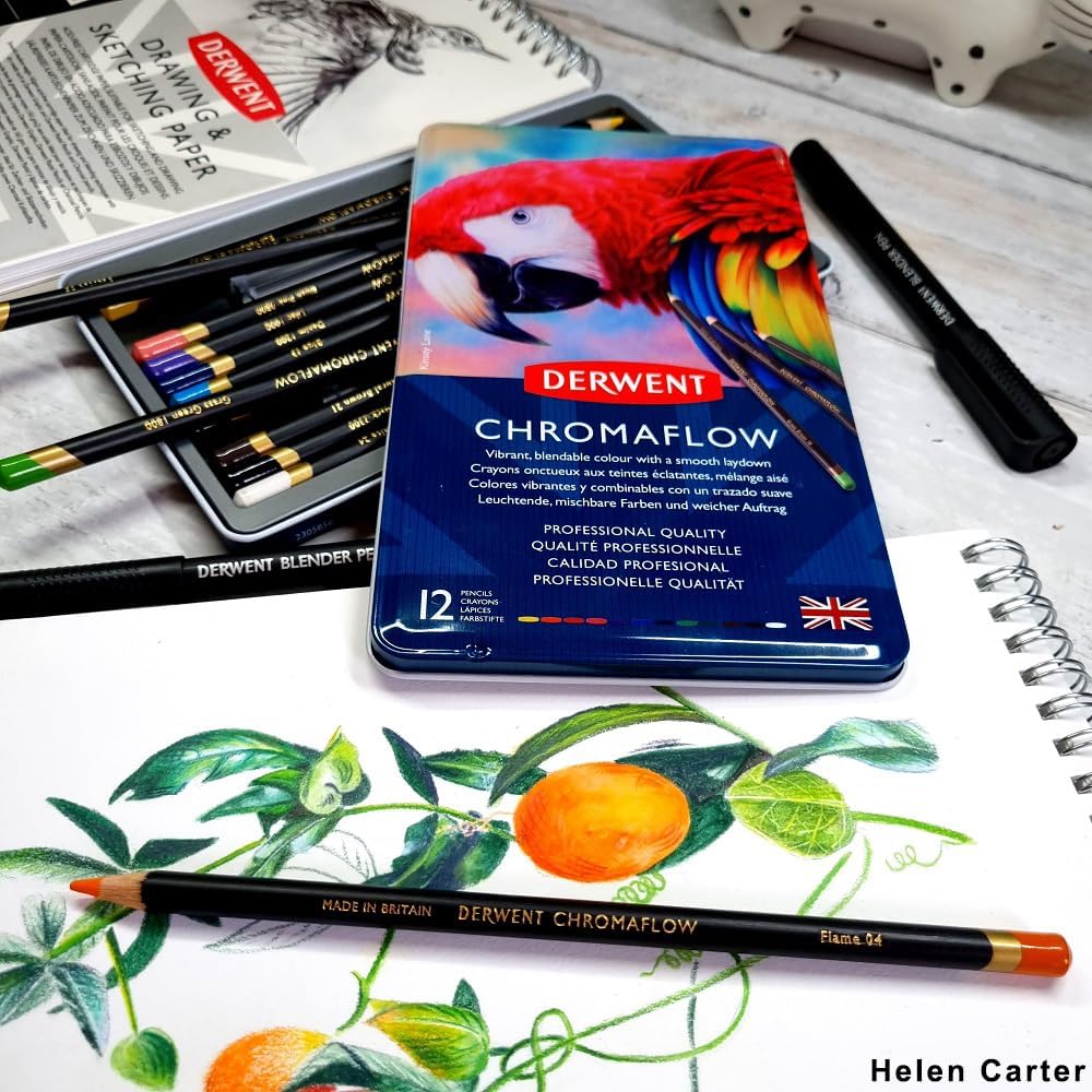 DERWENT - Chromaflow - 12 colors (Colored Pencils)