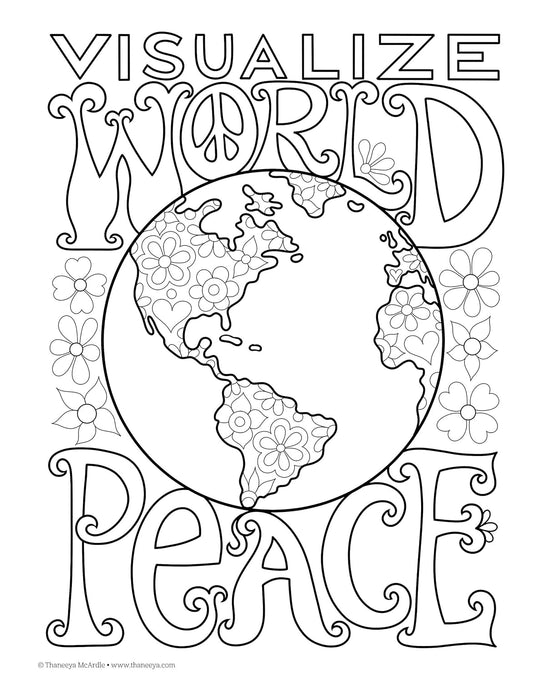 DESIGN ORIGINALS - PEACE & LOVE - Libro de Colorear
