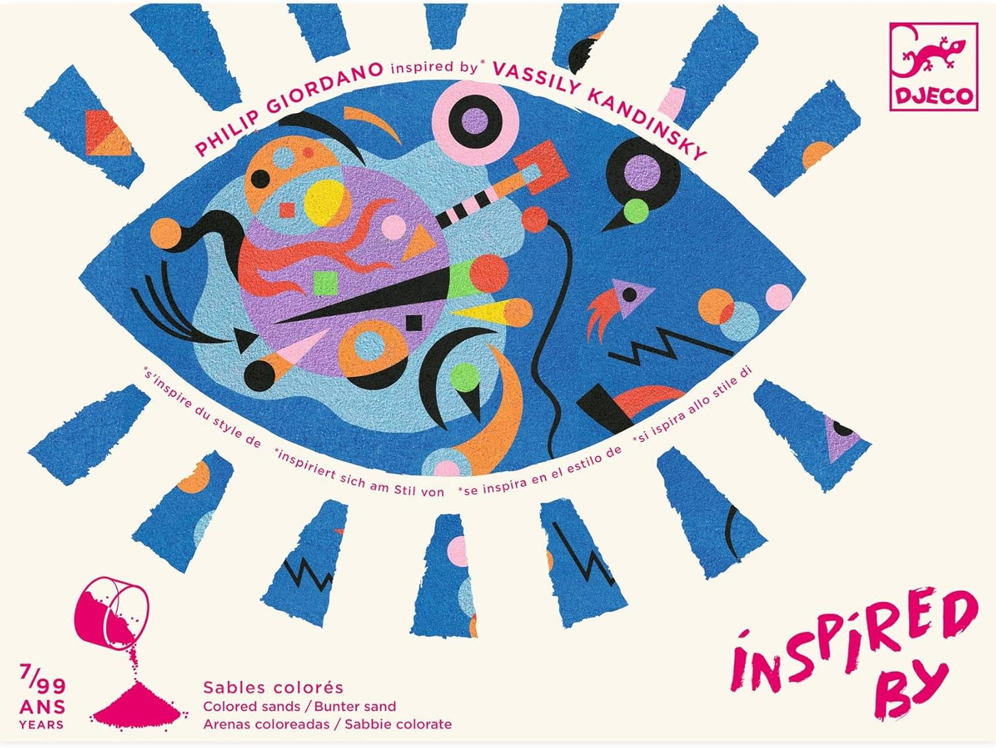 DJECO - Abstract Coloured Sand Set (Inspired by Vassily Kandinsky)