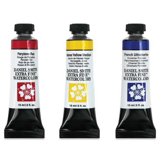 Daniel Smith Extra-Fine Watercolor 15ml - Set de 3 - Colores Primarios
