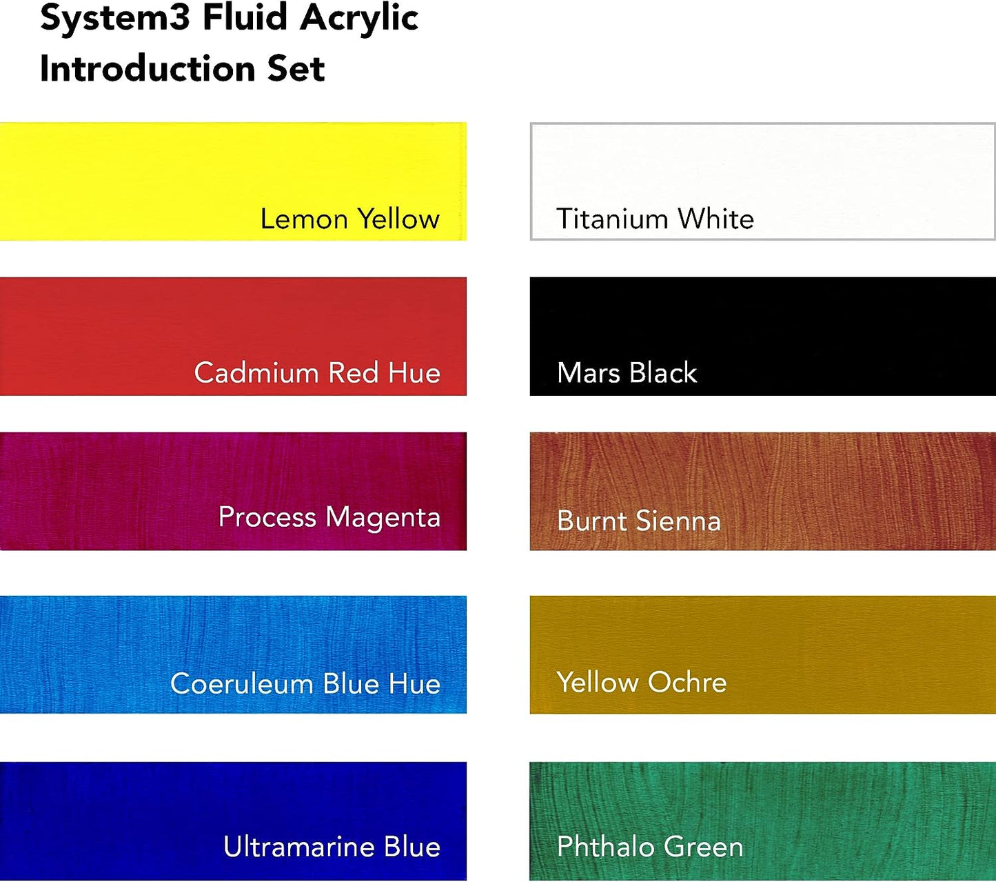 DALER ROWNEY - System3 Fluid Acrylic Introduction Set (Acrílico Fluído Set)
