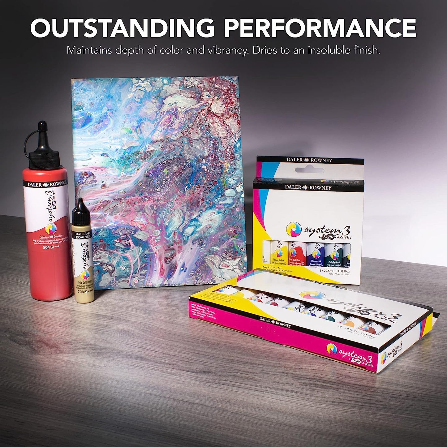 DALER ROWNEY - System3 Fluid Acrylic Introduction Set (Acrílico Fluído Set)