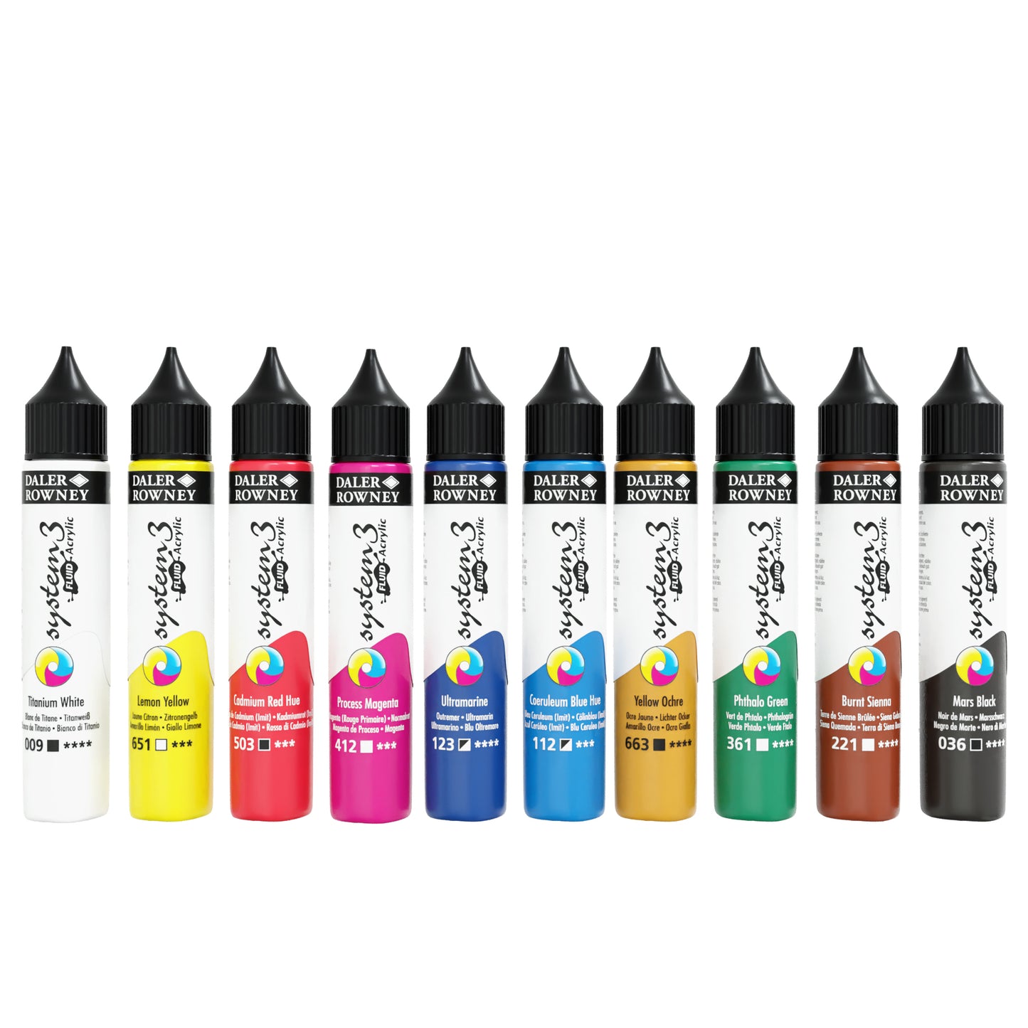 DALER ROWNEY - System3 Fluid Acrylic Introduction Set (Acrílico Fluído Set)