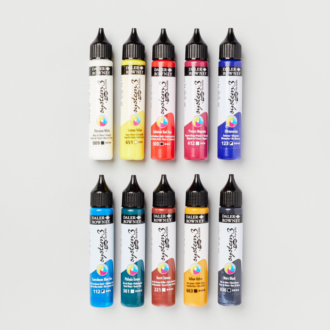 DALER ROWNEY - System3 Fluid Acrylic Introduction Set (Acrílico Fluído Set)