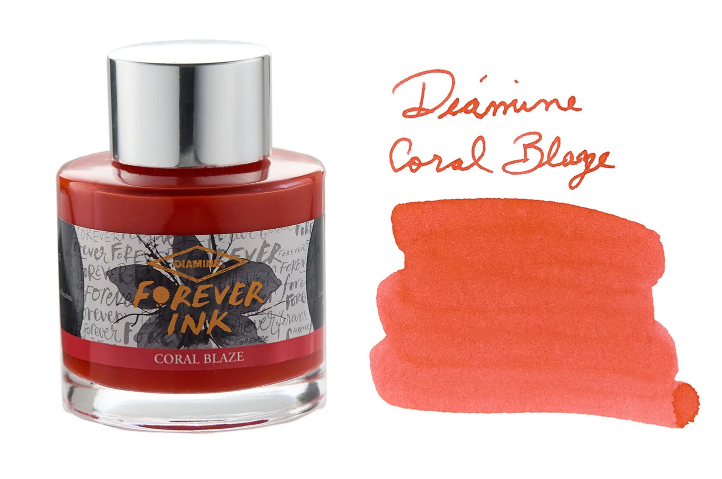 Diamine Forever Ink Coral Blaze - Botella 30 ml
