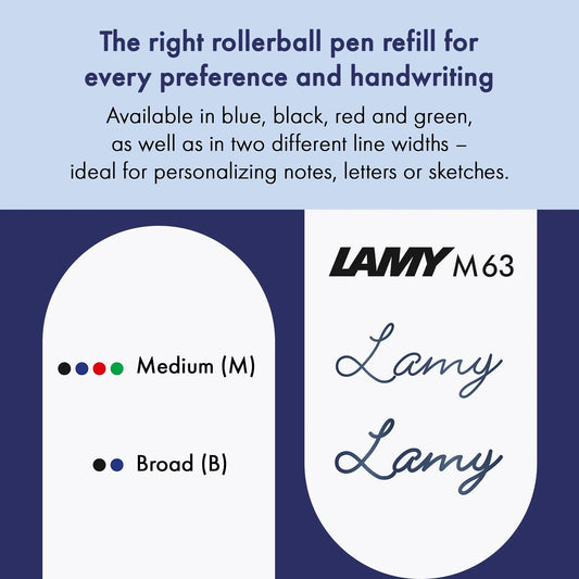 LAMY - M63 Refill Rollerball (Recambios) - M - Black