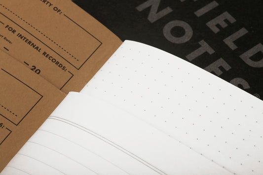 Field Notes Pitch Black Memo Book - Pack de 3 - 48 páginas