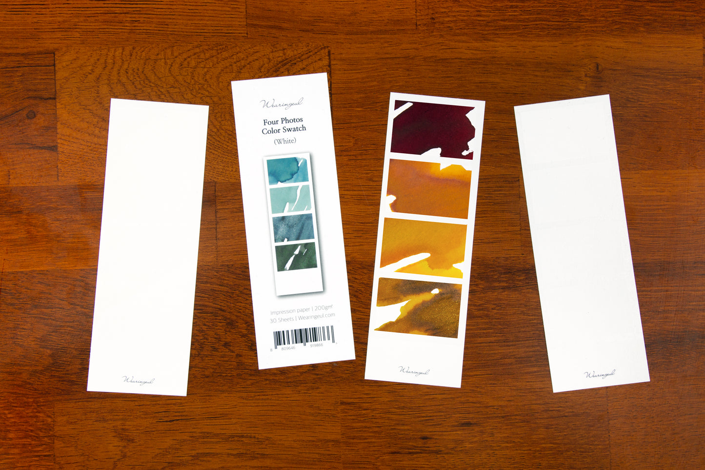 WEARINGEUL - Ink Color Swatch Paper (Ink Color Swatch Cards)