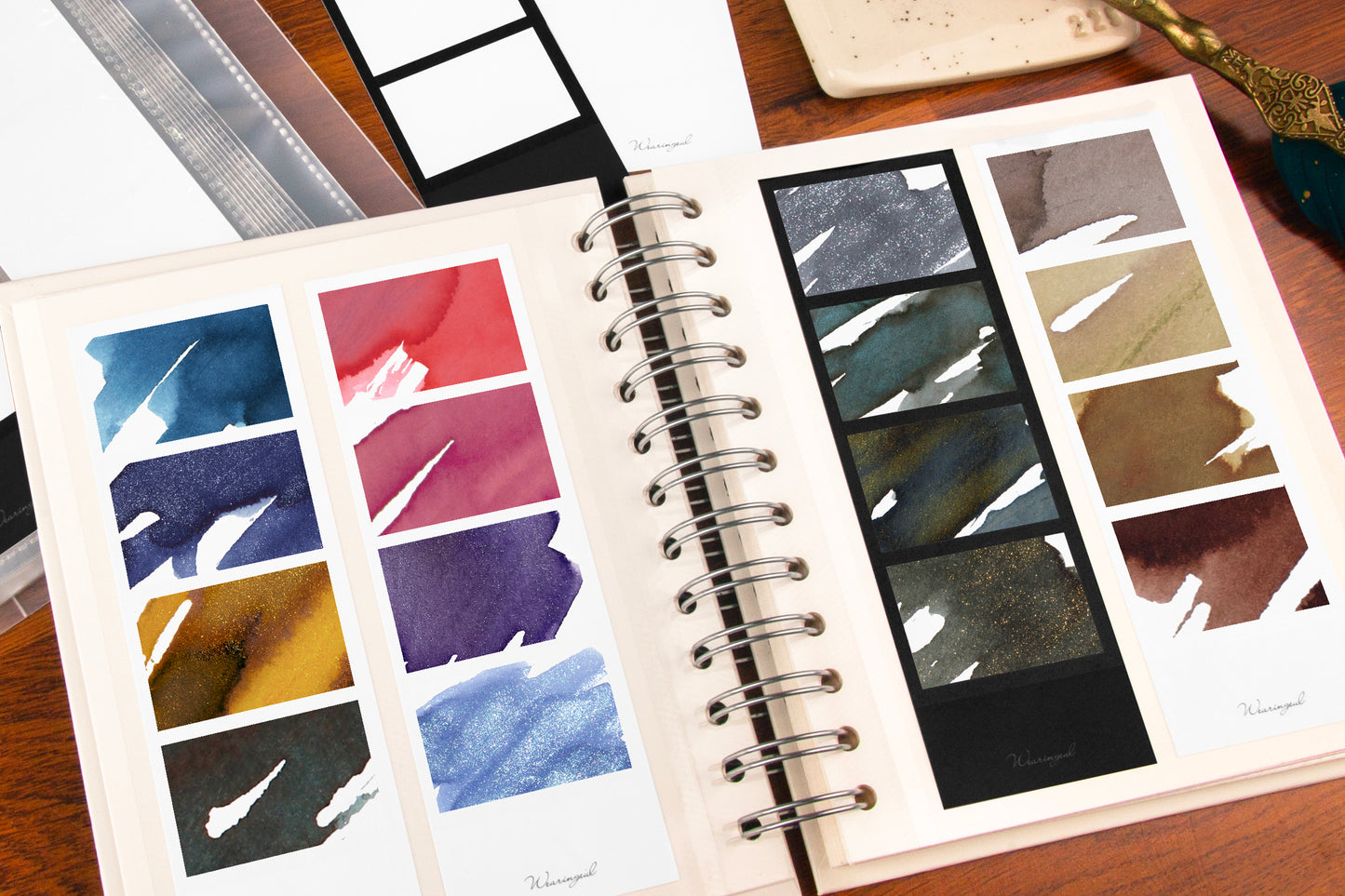 WEARINGEUL - Ink Color Swatch Paper (Ink Color Swatch Cards)