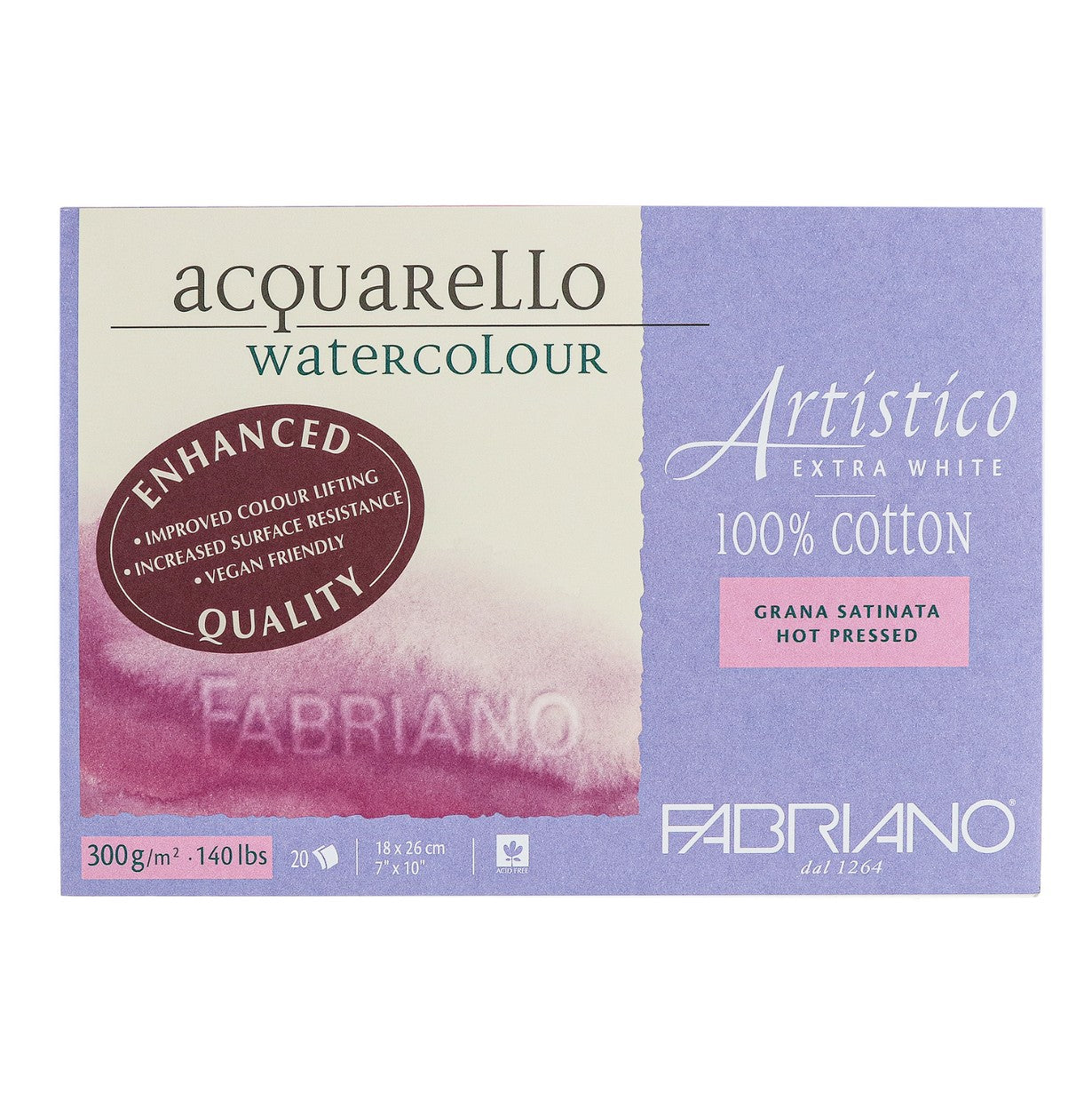 Fabriano Artistico Extra-White Free Sheet Watercolor Blocks