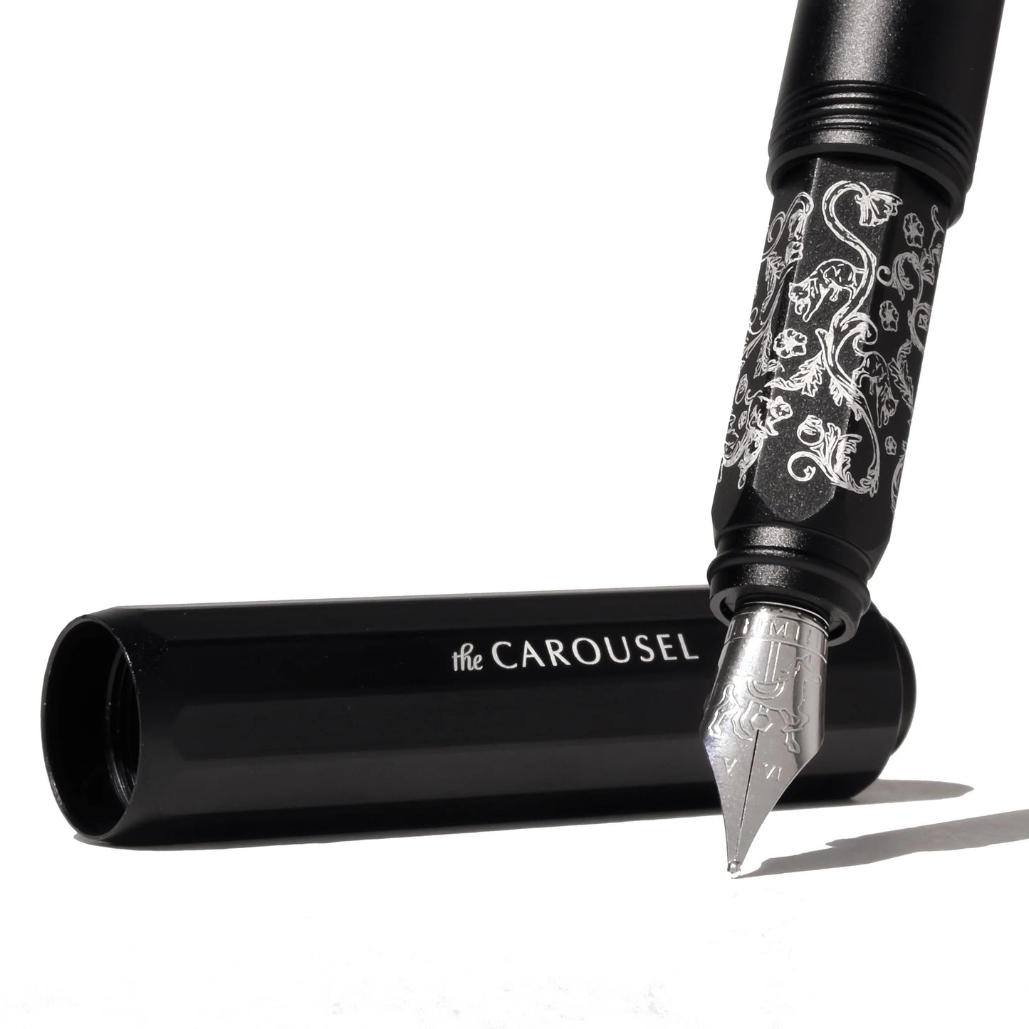 Ferris Wheel Press Aluminum Carousel Pluma Estilografica - Bearrington Black