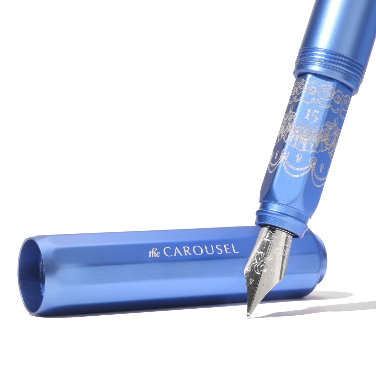 FERRIS WHEEL PRESS - Limited Edition 2025 | Aluminum Carousel Fountain Pen - Blue Revelry