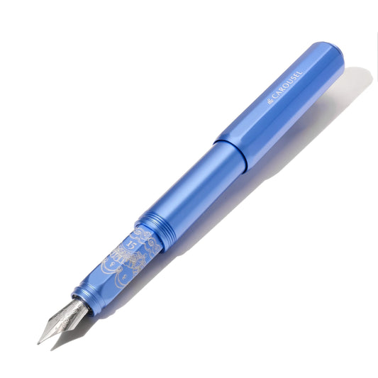 FERRIS WHEEL PRESS - Limited Edition 2025 | Aluminum Carousel Fountain Pen - Blue Revelry