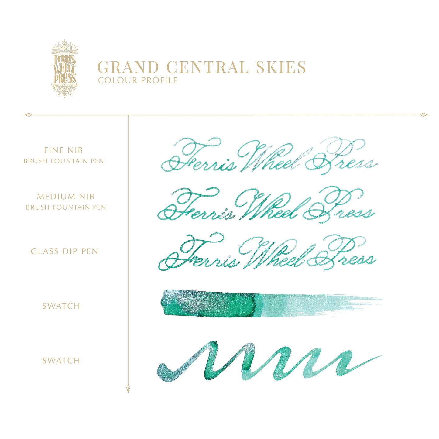 FERRIS WHEEL PRESS - Central Park Greens Ink - 38ml.