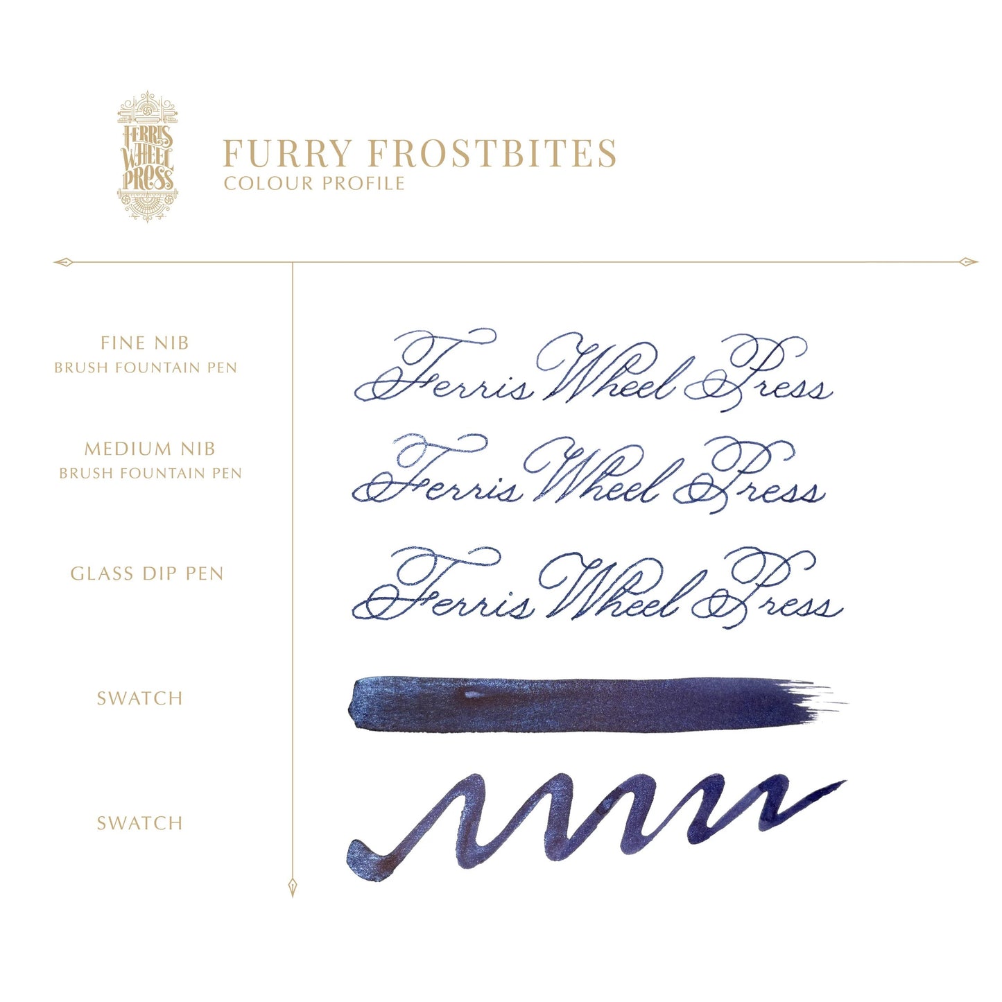 FERRIS WHEEL PRESS - FerriTales | Bestiary Series - Furry Frostbites Ink - 10ml.