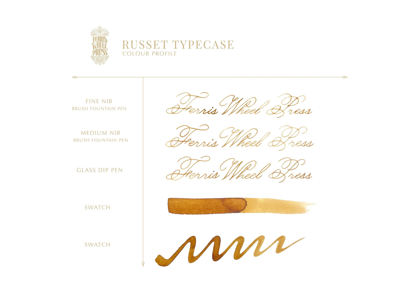 FERRIS WHEEL PRESS - Everyday Collection | Russet Typecase Ink