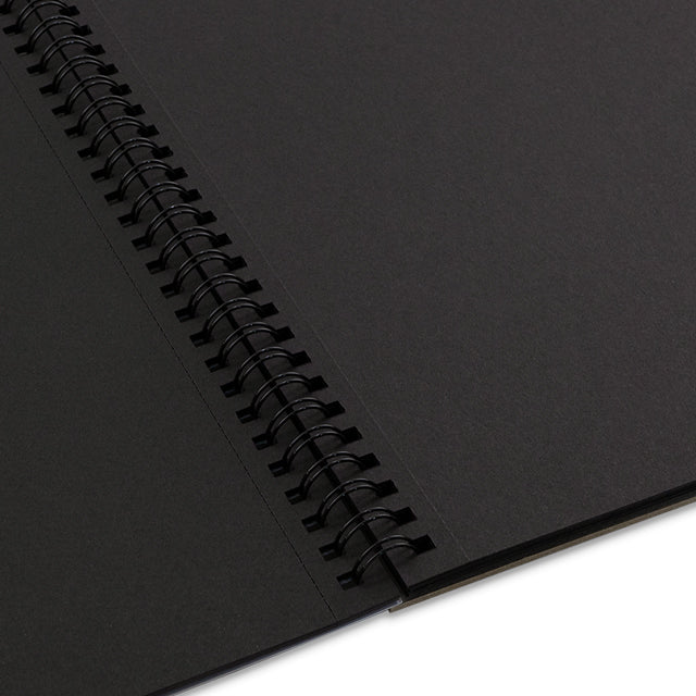 FABRIANO - 1264 Black Mixed Media Pads (Libreta de Multitecnicas Hojas Negras 200GSM)