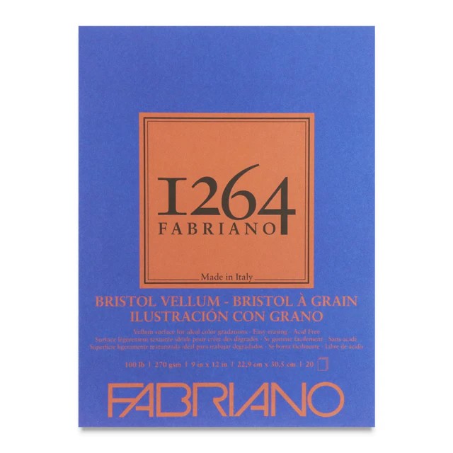 FABRIANO - 1264 Bristol Pads (Libreta de Dibujo 270GSM)