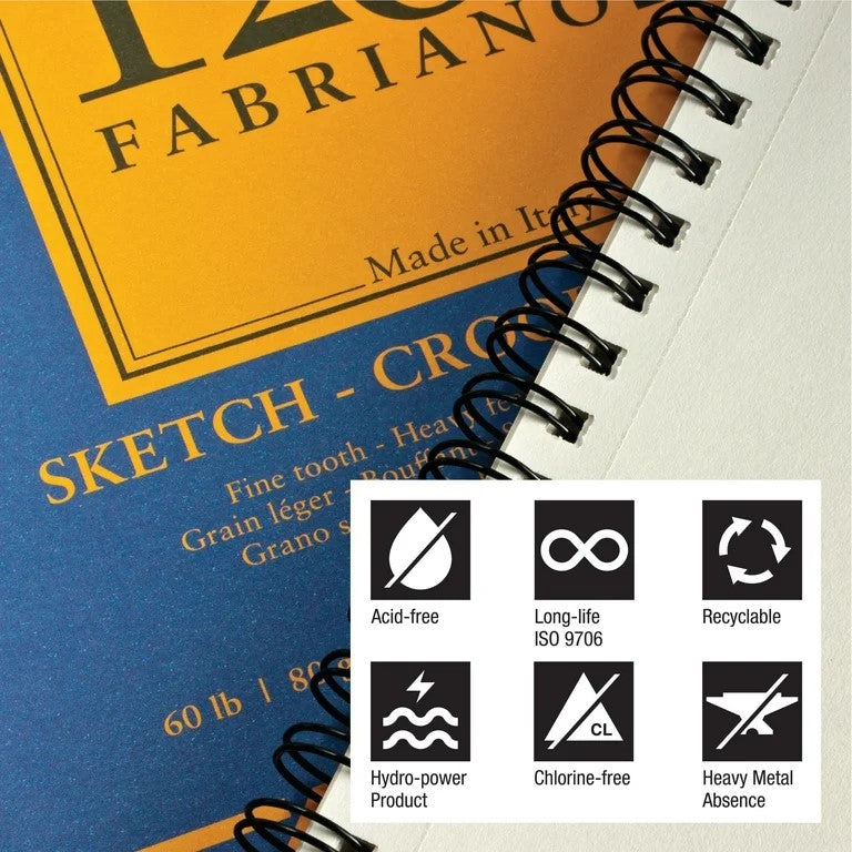 FABRIANO - 1264 Sketch Pads (Libreta de Sketch 80GSM)