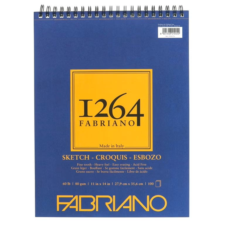 FABRIANO - 1264 Sketch Pads (Libreta de Sketch 80GSM)