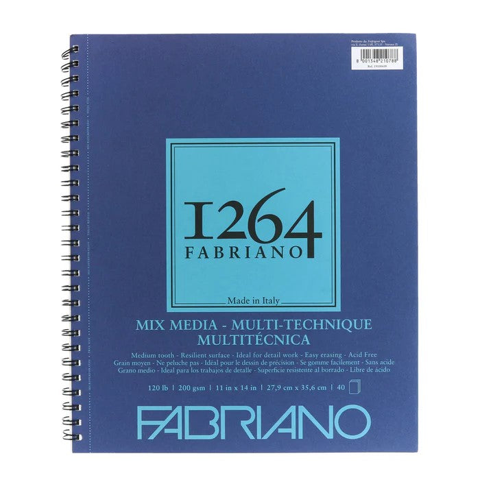 FABRIANO - 1264 Mixed Media Pads (Libreta de Multitécnicas 160GSM y 200GSM)